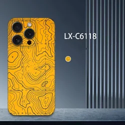 Colorful Decal Skin for iPhone 16 15 14 13 12 11 Pro  Soft Back Screen Protector  Wrap with Side Skin Sticker