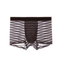 5PCS Men's underwear men's ice silk summer thin flat shorts without maode four corners breathable antibacterial shorts head