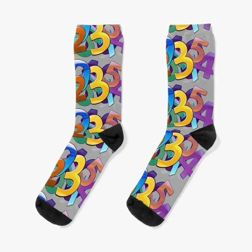

numbers Socks Stockings man hiking summer cute Man Socks Women's