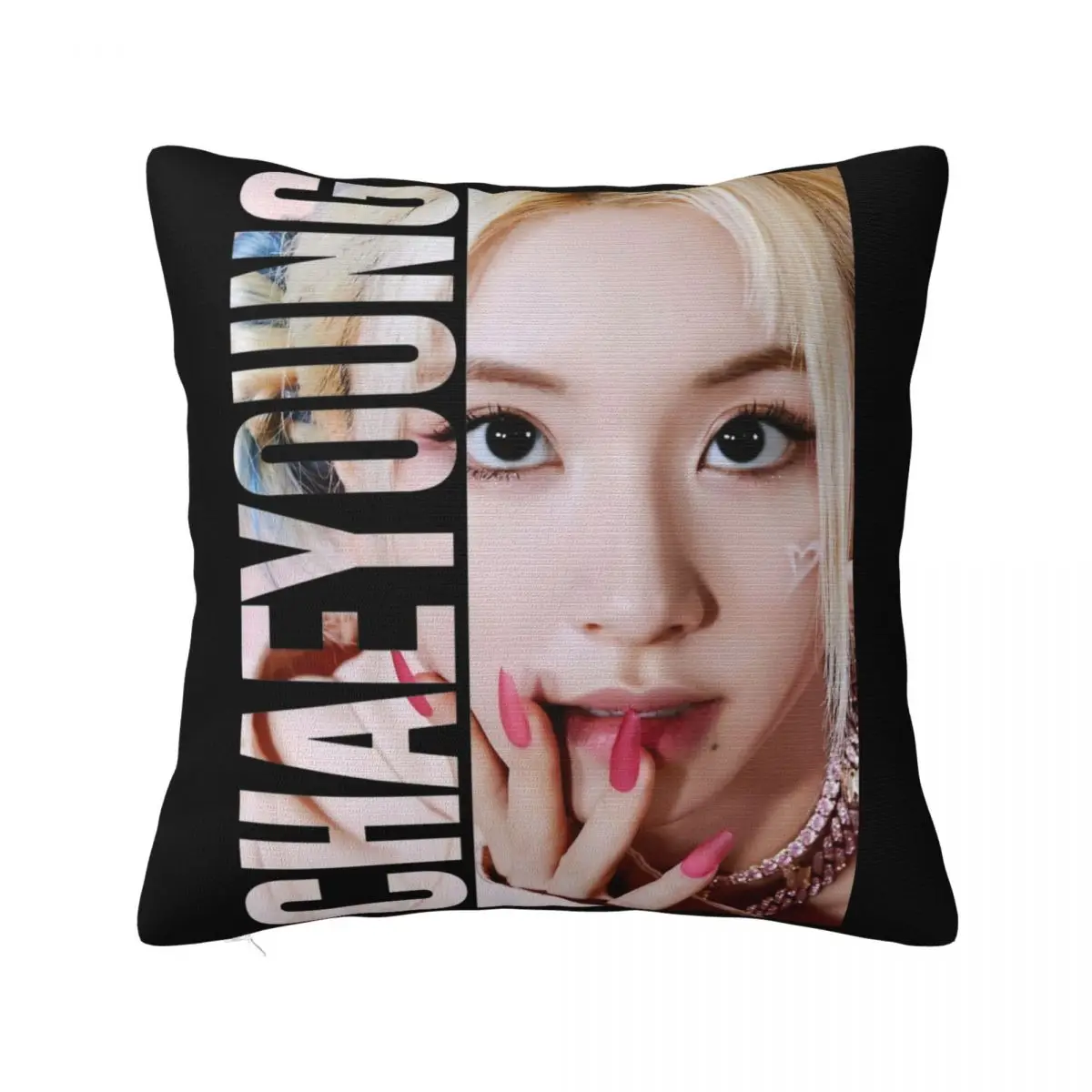 KPOP CHAEYOUNG Twice Rapper Pillowcase Product Printing Cushion Cover Throw Pillow Cover Home Decoration Square Multiple Sizes