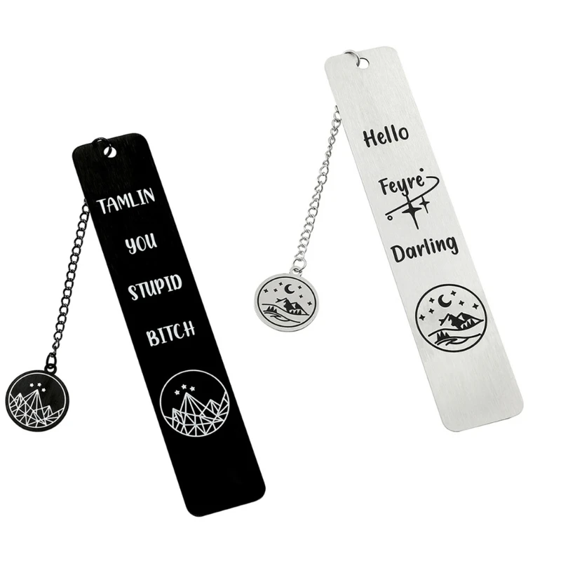 Юбилейный маркер страниц с подвеской, металлические закладки, гравированные книжные маркеры, маркеры страниц, принадлежности для