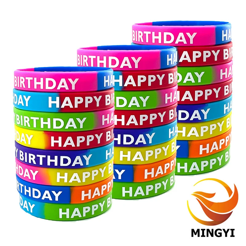 Customized Silicone Bracelets Printed Wristbands Custom Messages for Weddings Events Parties Clubs Anti-lost SOS Promotions