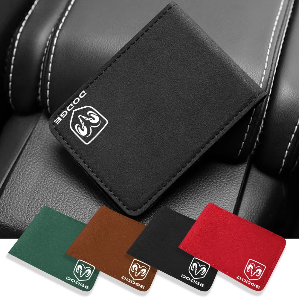 Bolsa de almacenamiento para documentos de conducción, bolsa de almacenamiento para tarjetas de crédito, accesorios para automóviles, para Dodge Durango Caliber Dakota Neon SXT Nitro Ram Avenger SRT