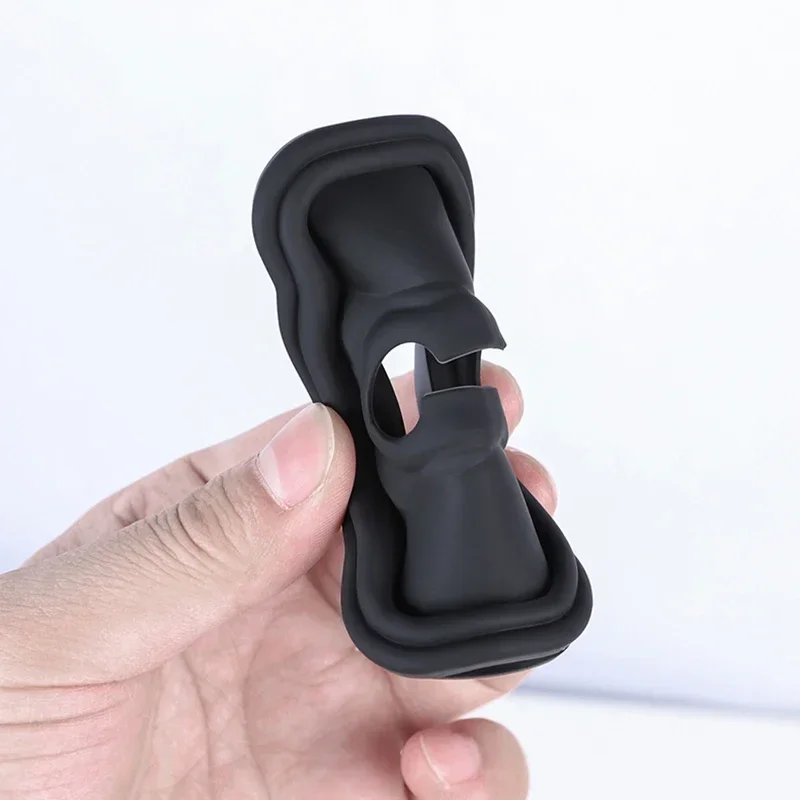 4PCS Silicone Car Door Mute Damping Cushion Accessories for Tesla Model 3/Y Highland Anti-Collision Lock Buckle Protective Cover