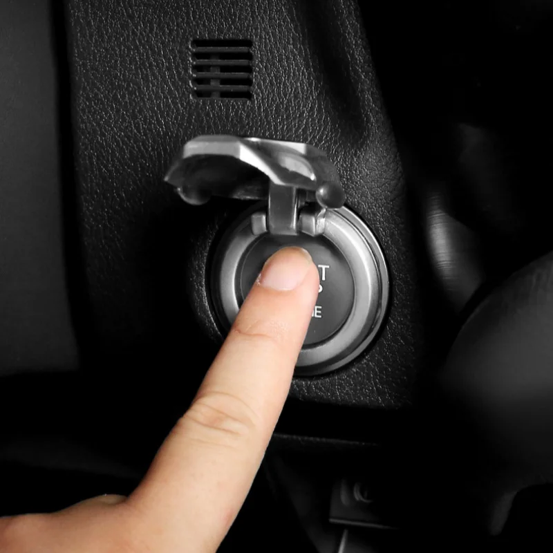 Car Engine BUTTON START Universal Engine Ignition Start Stop Switch Decorative Push Button Cover Flip Up Lid Car Styling