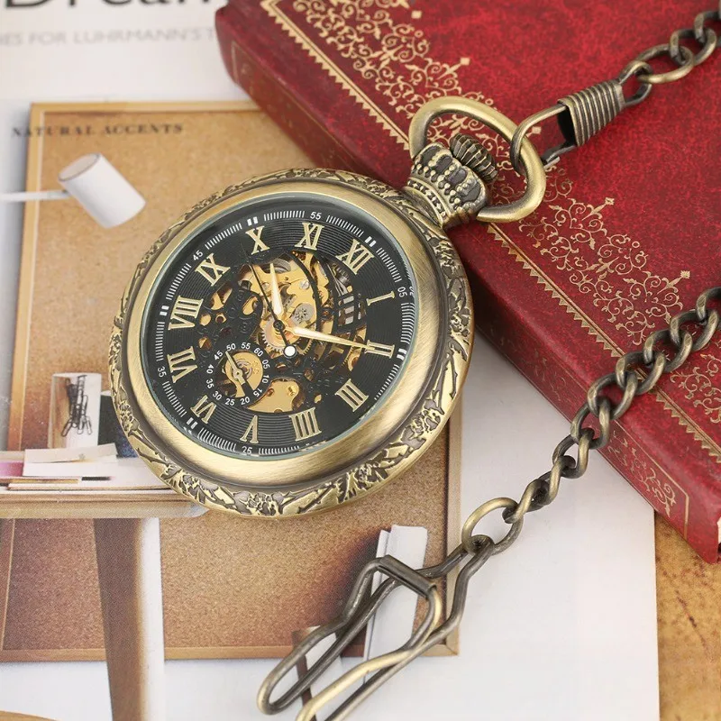 Retro classic gift pocket watch Roman crown crown manual mechanical pocket watch