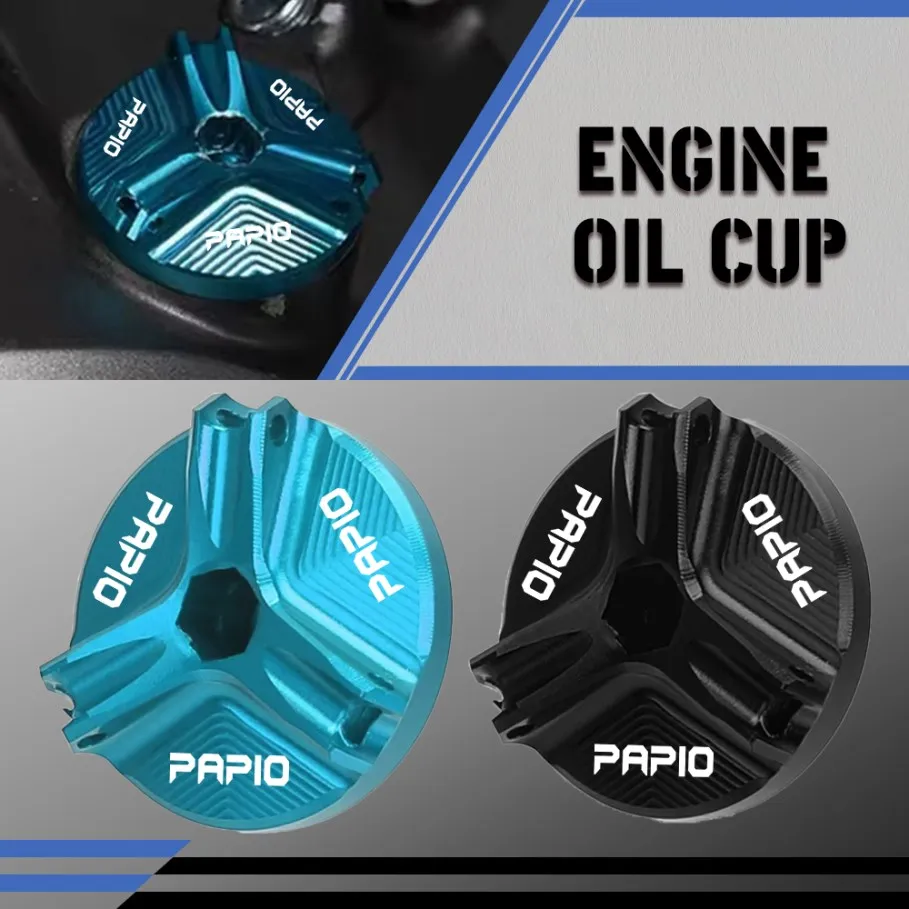 

M19*2.5 Motorcycle For CFMOTO CF MOTO XO PAPIO XO 125 XO-1 XO-2 Papio 125 All Years Engine Oil Filler Cup Plug Cover Cap Screw