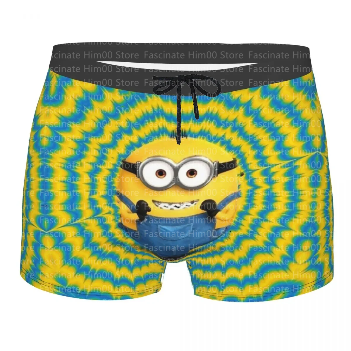 2024 New Minions Funny Pattern Shorts for Boys Street Casual Clothing Shorts for Children\'s Vacation and Entertainment Shorts