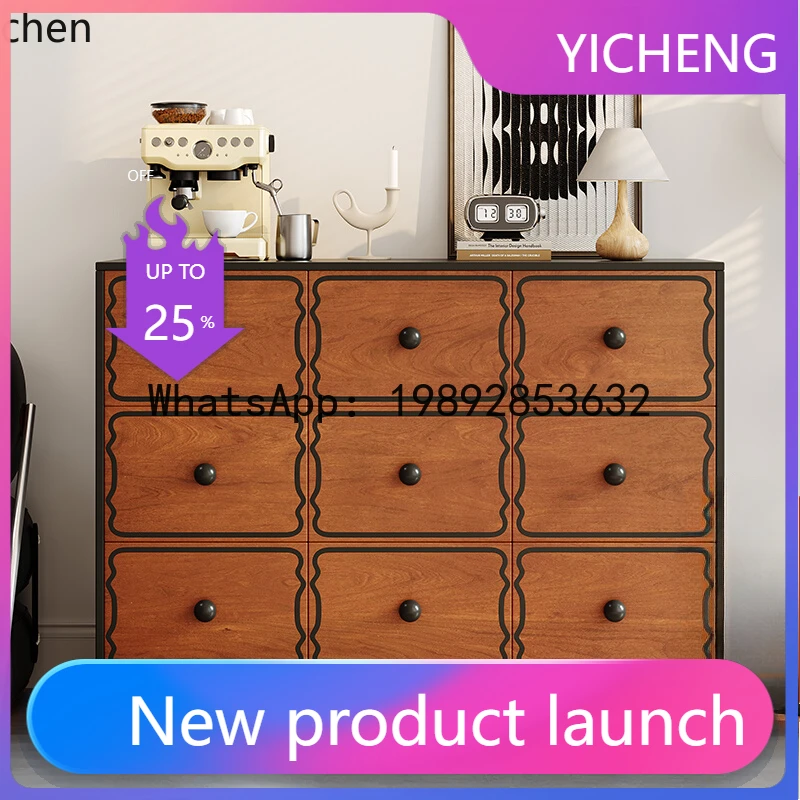 

X1 medieval chest cabinet, living room sofa side cabinet, retro dining side cabinet, bedroom end cabinet