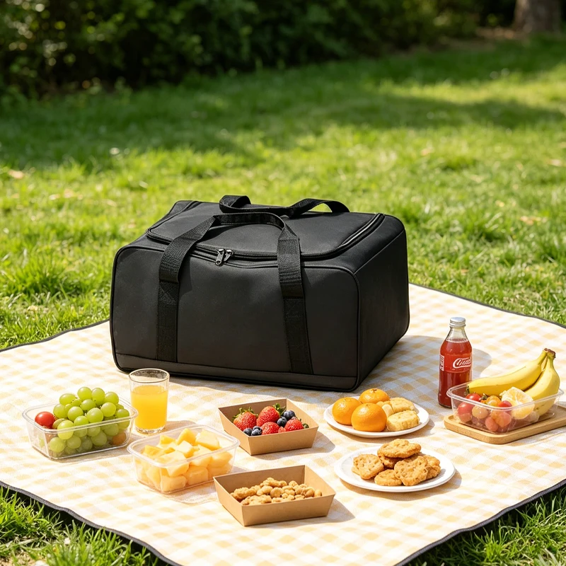 

Outdoor Camping Bag 26L Folding Gas Tank Storage Bag Picnic Cookwre Container Camp Supplies Adjustable Partition Camping Parts