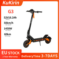 KuKirin G3 Electric Scooter 1450W Motor 52V 18.2Ah Battery 52km/h Max Speed 10 Inch Tires Commuter Foldable E-Scooter for Adults