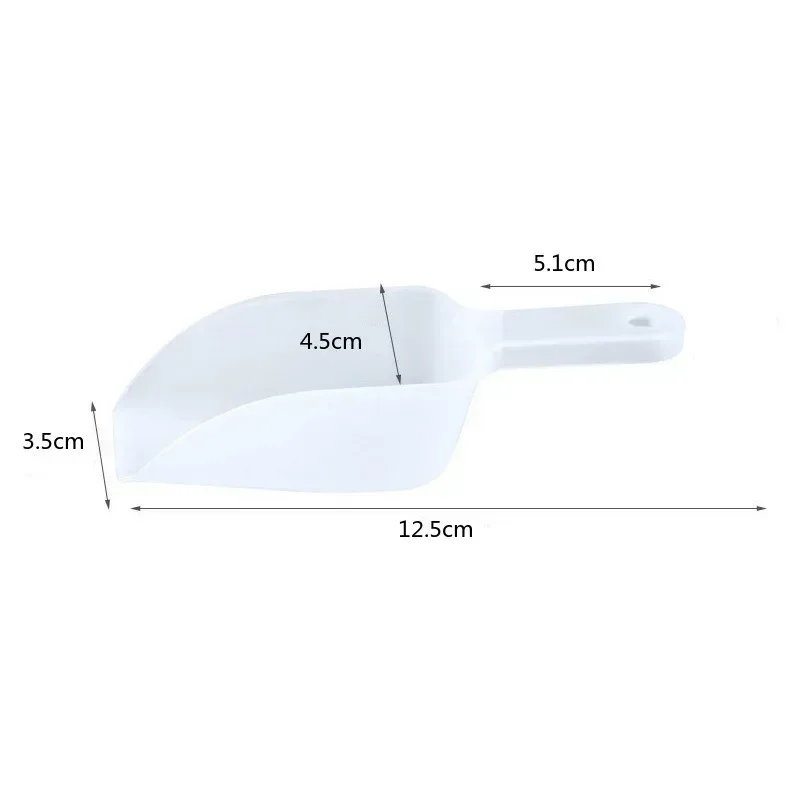 Plastic Ice Scoops Mini Transparant Ice Shovel Party Bar Buffet Kitchen Gadget for Candy Dessert Grain Dry Goods Shovel Supplies