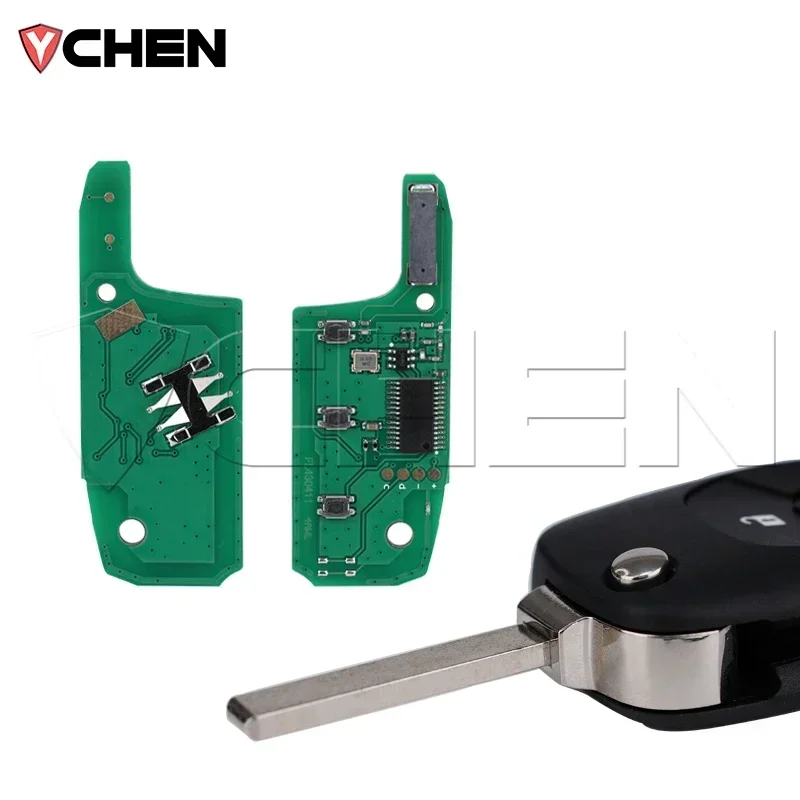 For Chevrolet Cruz 2015 Trax Sonic Spark 2021 Onix RS Aftermarket Flip Car key Remote Control 433.92 FSK 4A chip 2/3 buttons