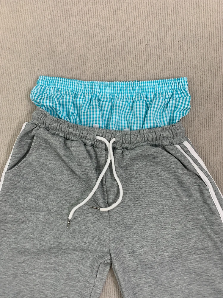2025 Y2K Hip Hop Street Double Head Casual Sports Pants High Street Fashion Personality Versatile Pants Ins