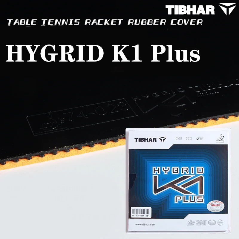 Tibhar Hybrid K1 Plus Table Tennis Rubber Sticky Ping Pong Rubber with Internal Energy Sponge Professional Table Tennis Rubber