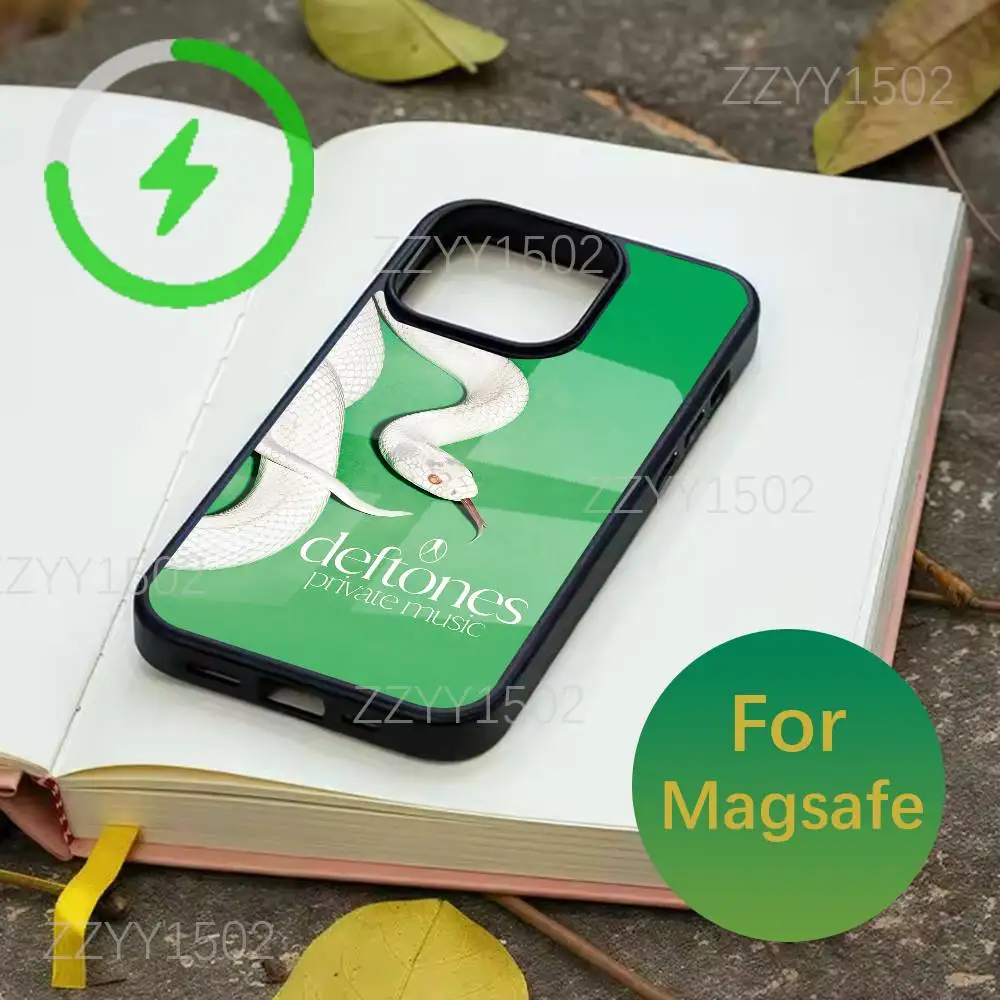 D-Deftones Private Music Phone Case For iPhone 17,16,15,14,13,12,11,Pro,Max,Plus,Mini,SE4,E Magsafe Wireless Charging