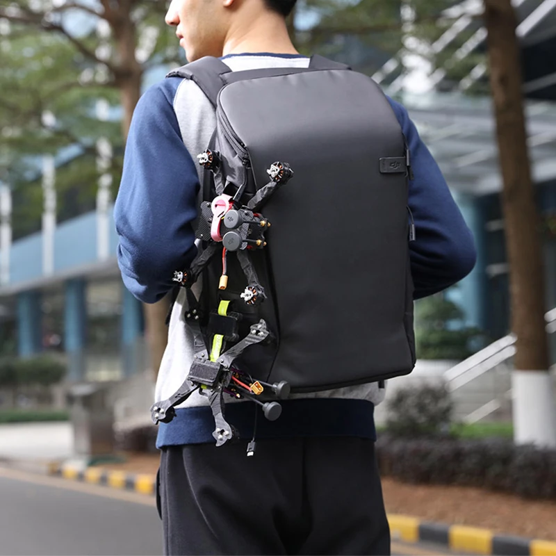 DJI Avata ransel kotak penyimpanan kacamata, aksesori pengontrol multifungsi tas DJI FPV tahan air kain hitam