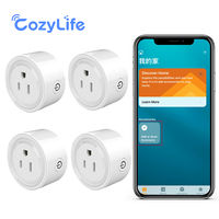 HomeKit US 10A Smart Socket WiFi Wireless Plug Mini Smart Timer Outlet Compatible with Alexa & Google Home for Voice Control