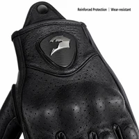 Retro Motorcycle Gloves Men Women Winter Windproof Warm Anti-Slip Anti-Fall Full Finger Riding Gloves For Motorbike Electric Bik - Image 4