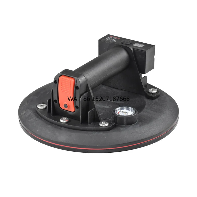 

Electric Vacuum Suction Cup Automatic Air Pump 9 Inch Max Load Weight 250KG 3 Layer Rubber 29mm Pressure Gage Customized