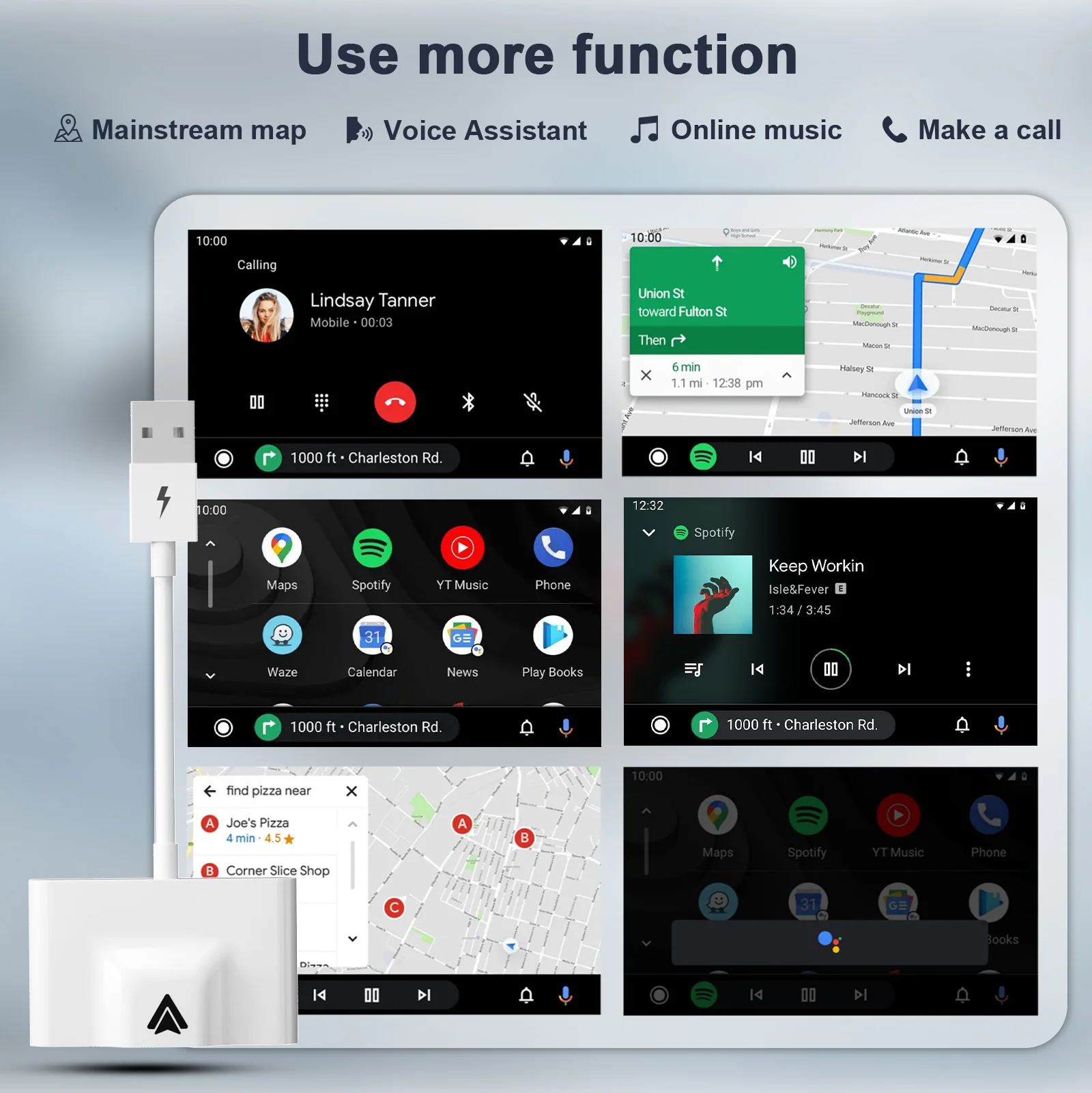 Imagem -05 - Adaptador sem Fio Android Auto Dongle com Fio para Adaptador sem Fio Conversor para Oem Factory