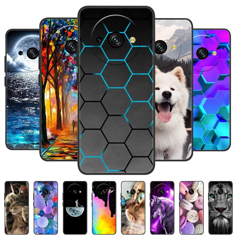 يغطي ل Oukitel C59 برو حافظة ناعمة لطيف القط طباعة غطاء سيليكون ل Oukitel C59 برو حافظة Oukitel C59Pro حماية كاملة Funda