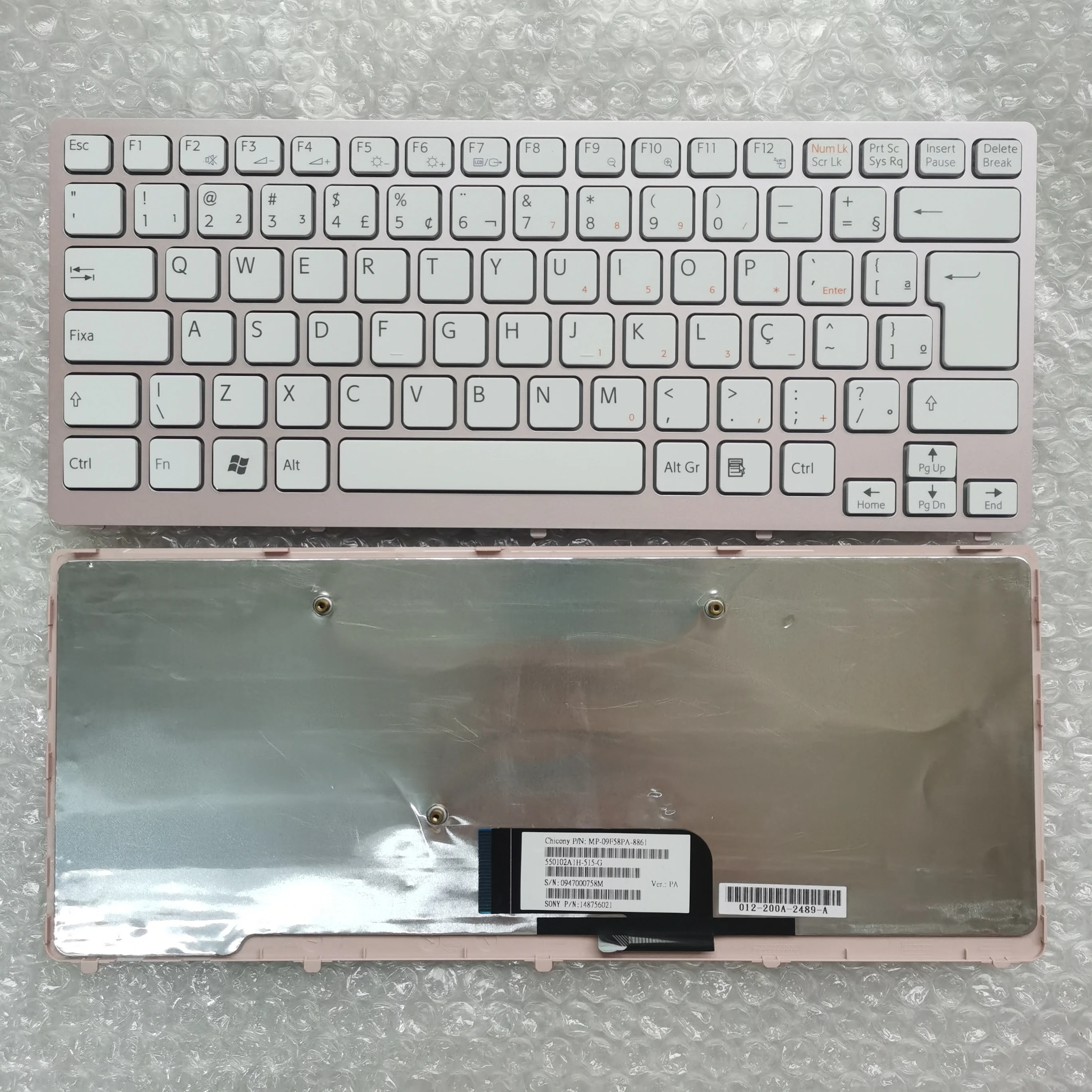 XIN Brazilian Laptop Keyboard For Sony Vaio VPC-CW VPC CW VPCCW CW16EC CW18FC CW26EC CW28EC CW2S3C Brazil Pink Frame 148756021