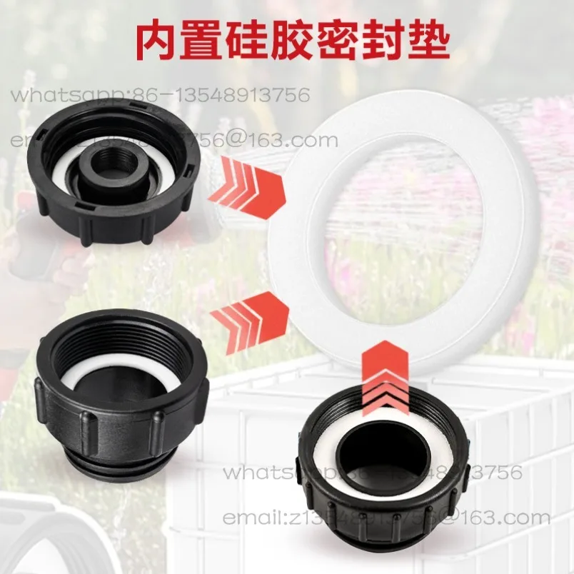 IBC ton barrel brass butterfly faucet S60 fine teeth 60 wires 1000L water storage bucket outlet accessories 2 prices