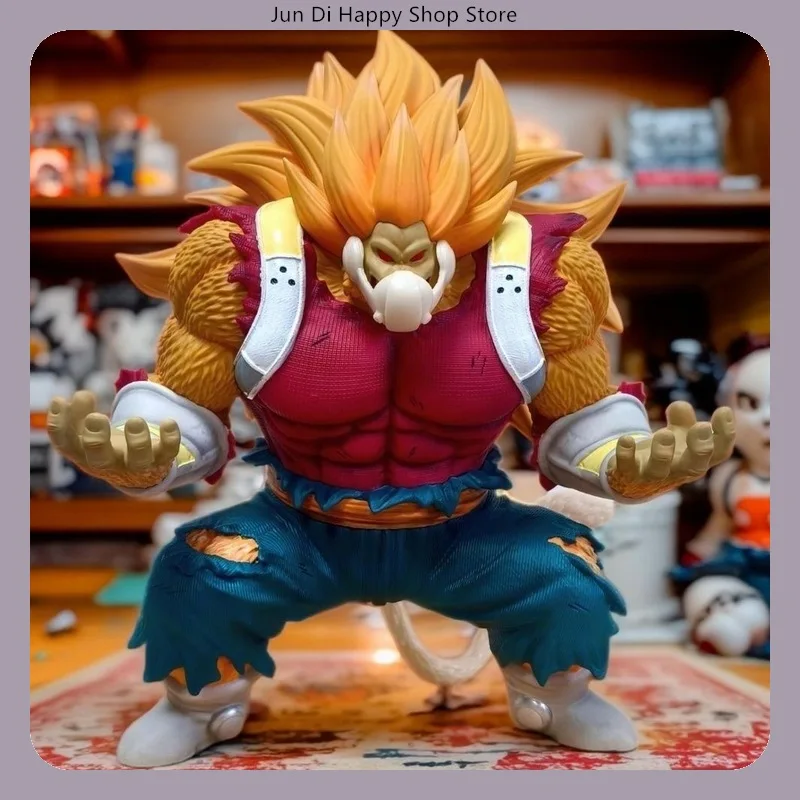 

31-сантиметровая фигурка Драгонболл: Золотой Великий Обезьяна в стоячей позе, коллекционная модель, статуэтка, украшение для рабочего стола, игрушка, подарок