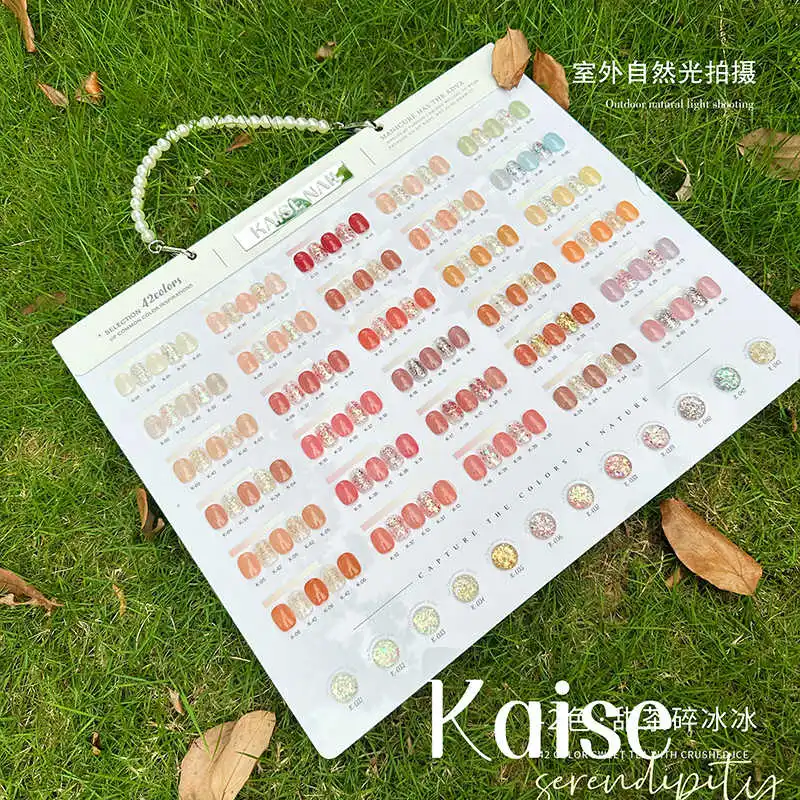 KAISE 42 colors Flash Transparent color Nail gel 2024 New Professional Hot sale Nail art Non-toxic UV gel Nail salon Wholesale