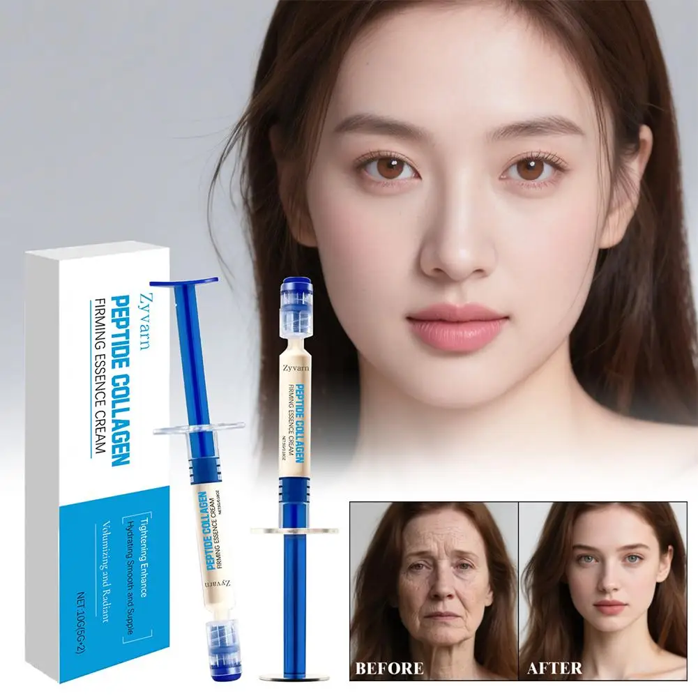 

Крем-эссенция с коллагеновыми пептидами, 5 мл * 2 шт., 1 упаковка. Улучшает эластичность кожи, против морщин, уменьшает мелкие линии, длительное увлажнение.