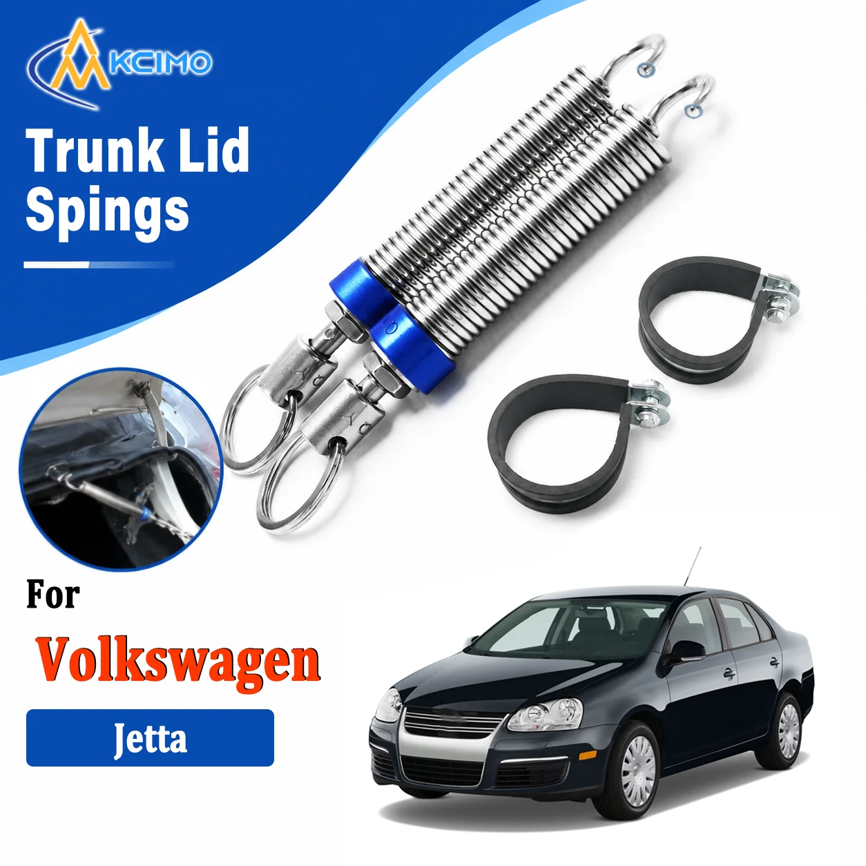 For Volkswagen Jetta Premium Adjustable Car Trunk Boot Lid Auto‑Lift Spring High‑Carbon Alloy Steel Trunk Lid Opening Assist