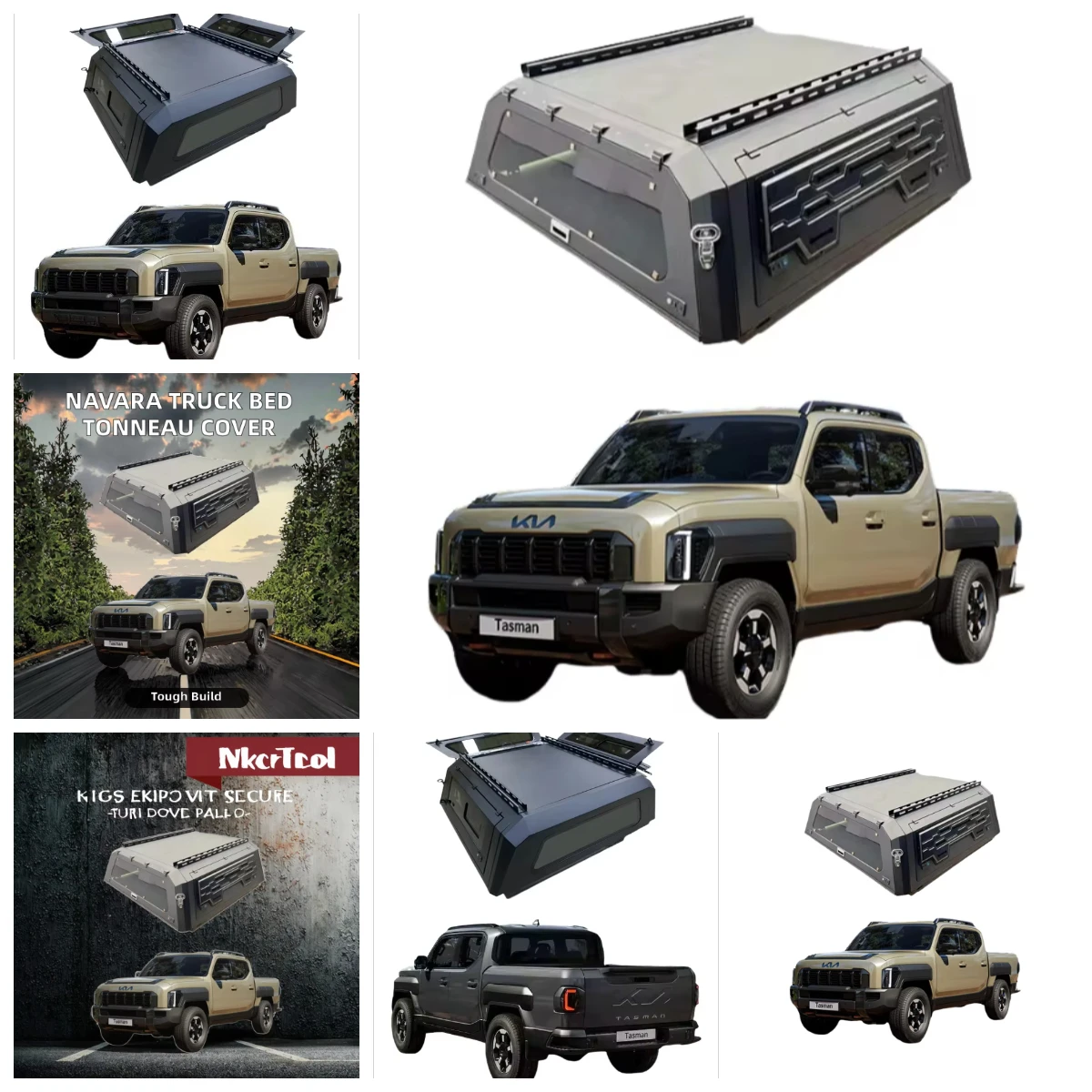 

Custom Aluminum Alloy Waterproof Pickup Tonneau Cover Canopy for Navara Truck Bed with Locking Function Retractable Tailbox