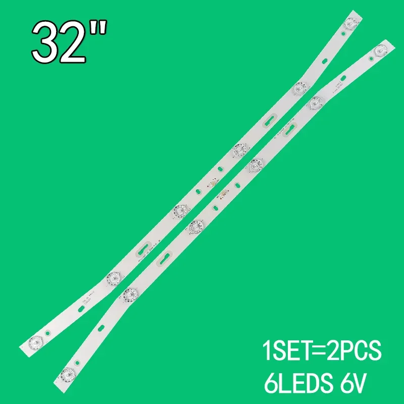 

2pcs=1set 6V 6leds 595mm for Leroy 32-inch LCD TV R72-32D04-020-13 CBE-01 E365061 MS-L1084 L3210 backlight strip