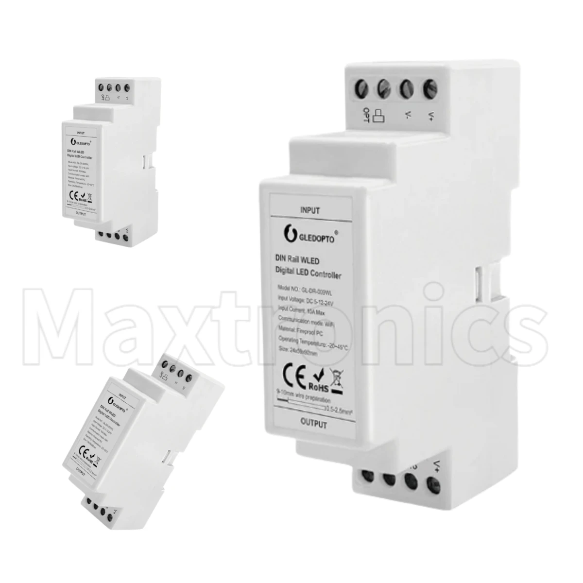 SK6812 WS2812 لتقوم بها بنفسك الوضع الديناميكي Max800 ESP32 Din السكك الحديدية WLED تحكم ل WS2811 TM1814 WS2813 WS2815 LED قطاع ضوء GL-DR-009WL #6