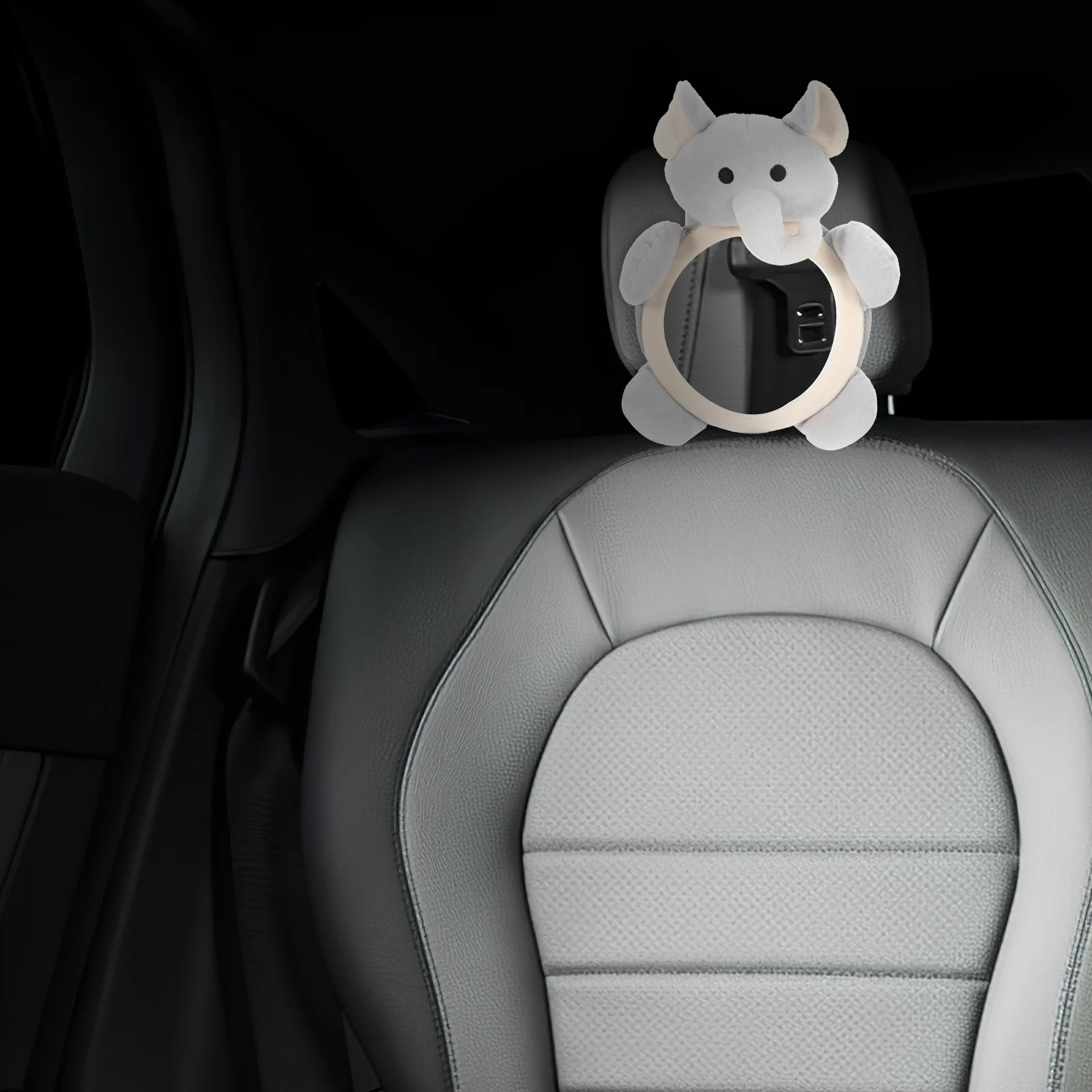 

Baby Car Safety Mirror Large View Rear Facing Carseat Mirrors Backseat Auxiliary Driving Aid Soft Material