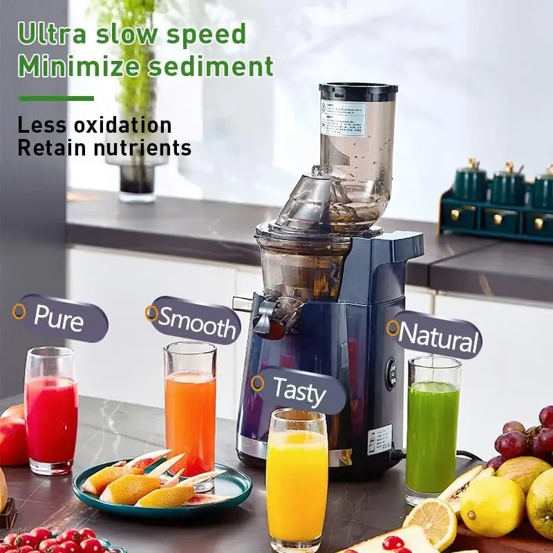 2 em 1 extrator do juicer para o vegetal e o fruto, máquina da imprensa fria, fácil de limpar