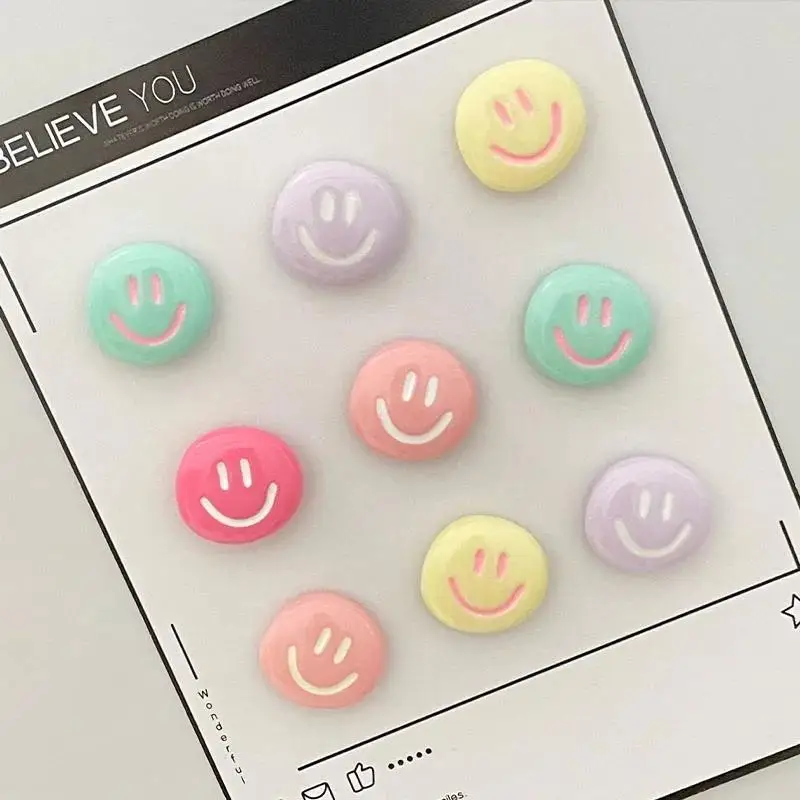 10PCS Cartoon Smiling Face Refrigerator Magnets, Suitable for Kitchen and Office Whiteboards, Kitchen Decoration, and Home Decor