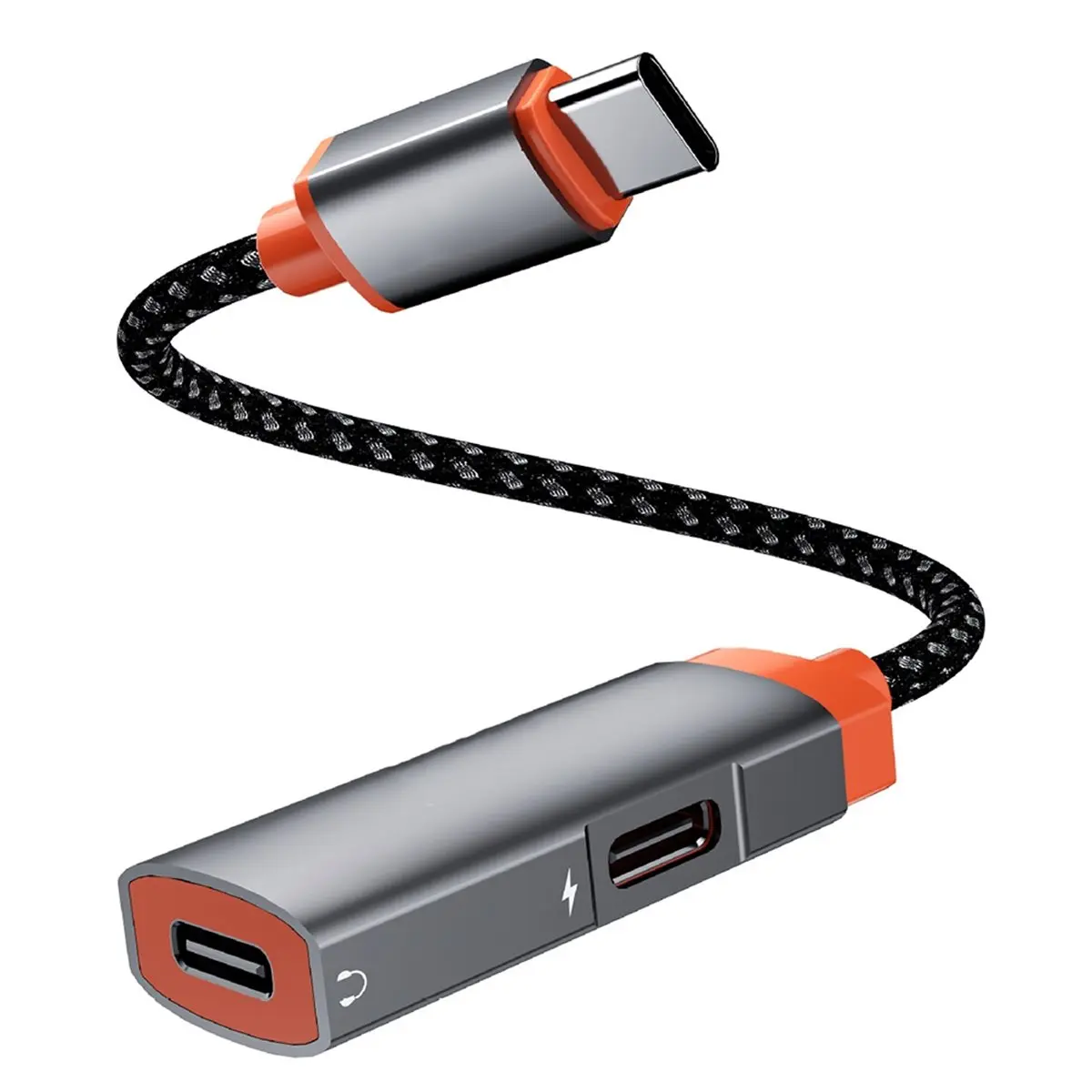 HOT-Type-C to Type-C Data Converter Cable OTG Earphone Audio Charging Adapter for IOS Phones U Disks Digital Audio Adapter