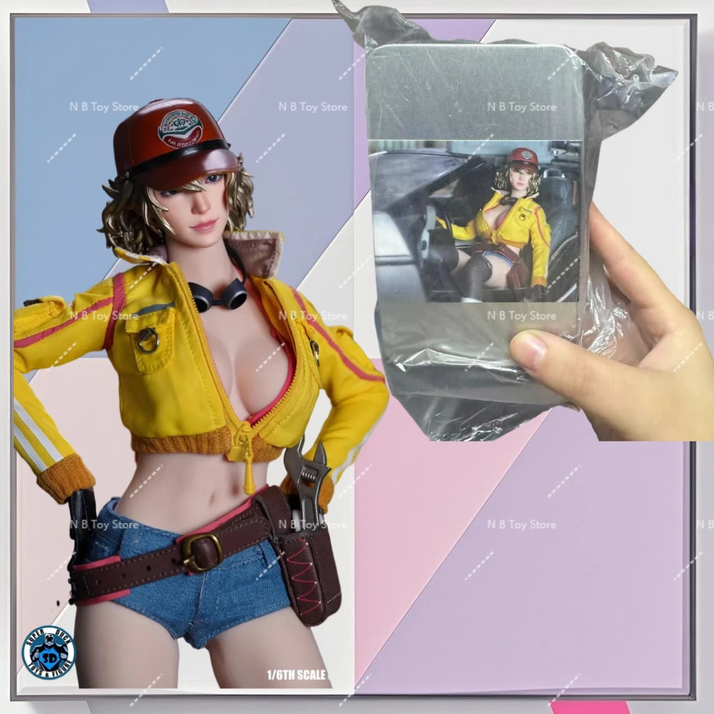 

Super Duck Set082 1/6 Women's Soldiers Car Technology Repairer Carving Head Clothes Model Fits 12-inch Action Figure Body S42A