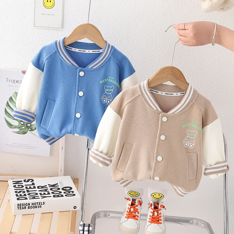 New Spring Autumn Baby Clothes For Girls Children Boys Fashion Long Sleeved Jacket Toddler Casual Costume Infant Kids Sportswear