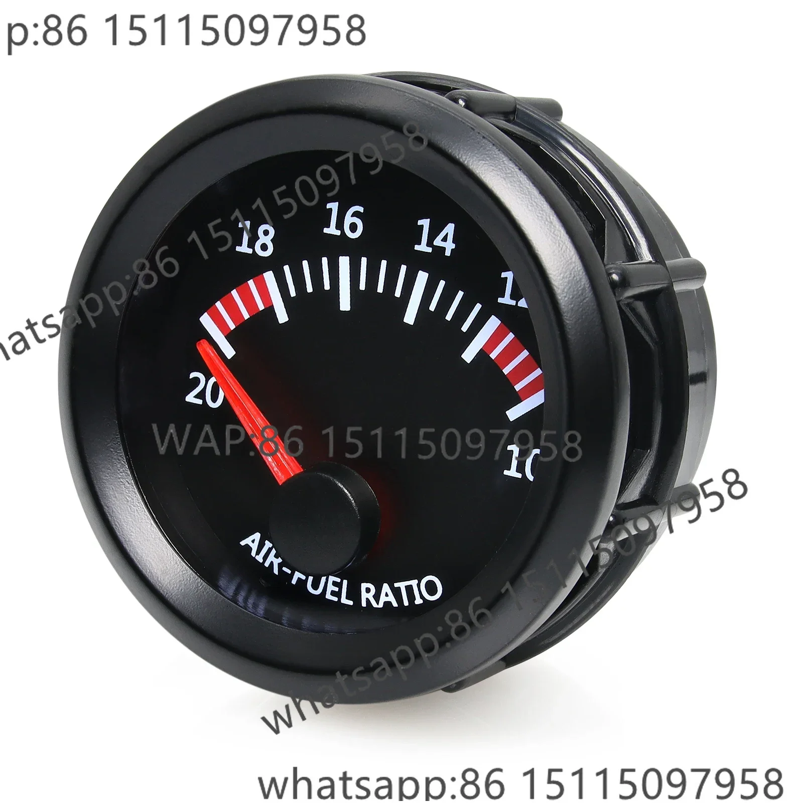 52mm Car Auto Air Fuel Ratio Gauge Car AFR Gauge with With Narrowband O2 Oxygen Sensor White LED Backlight Fit for 12V Car
