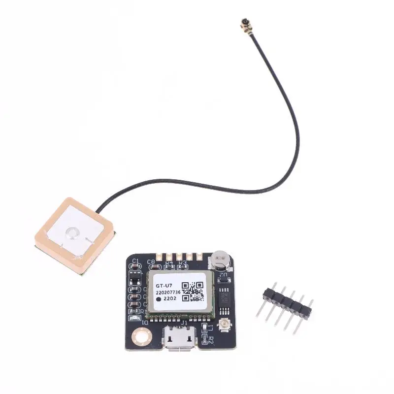 Module GPS GT-U7 Compatible avec le récepteur de positionnement par Satellite de Navigation NEO-6M, positionnement de haute précision pour véhicules, 1 pièce