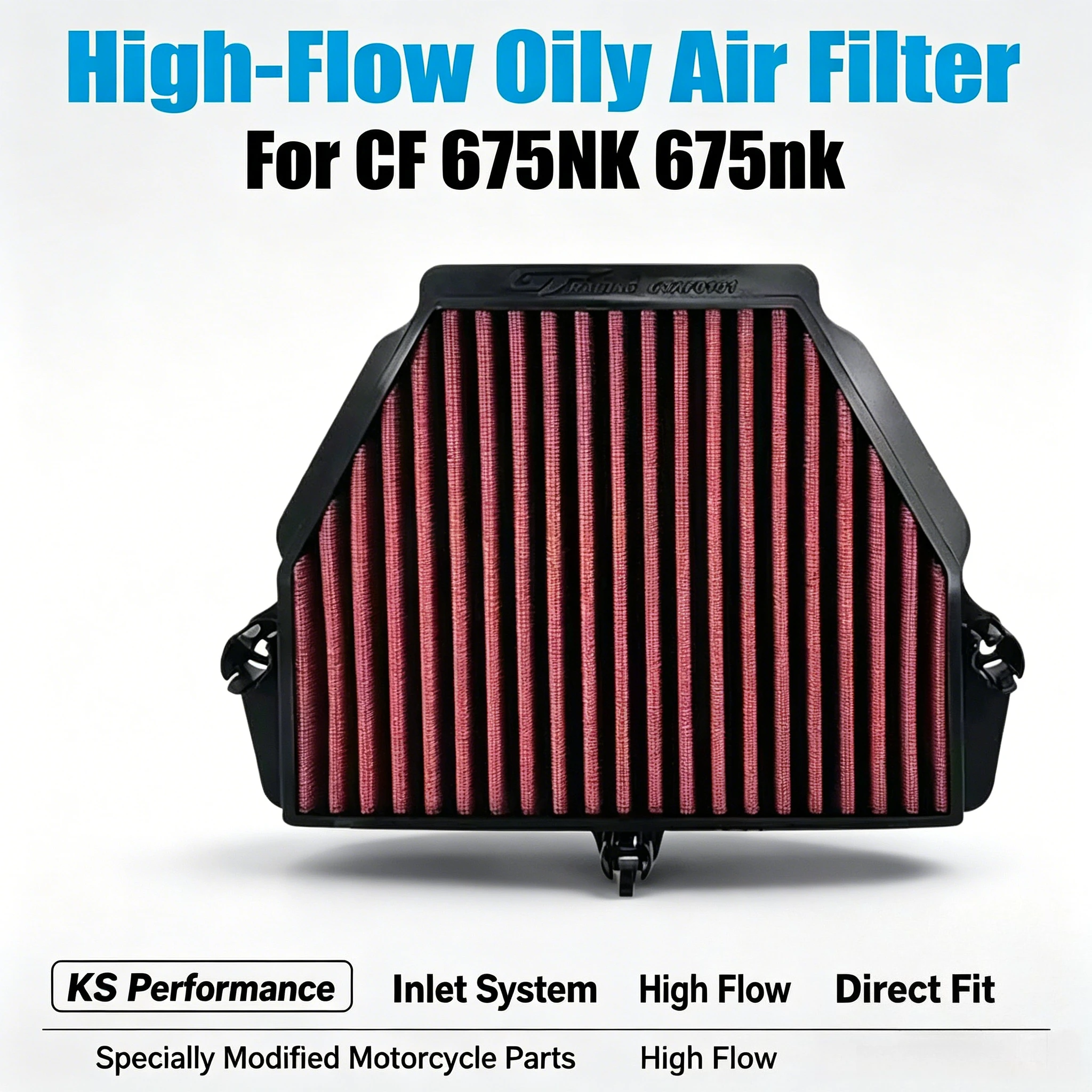 For CF 675NK 675nk specially modified motorcycle parts KS oily high-flow air filter inlet