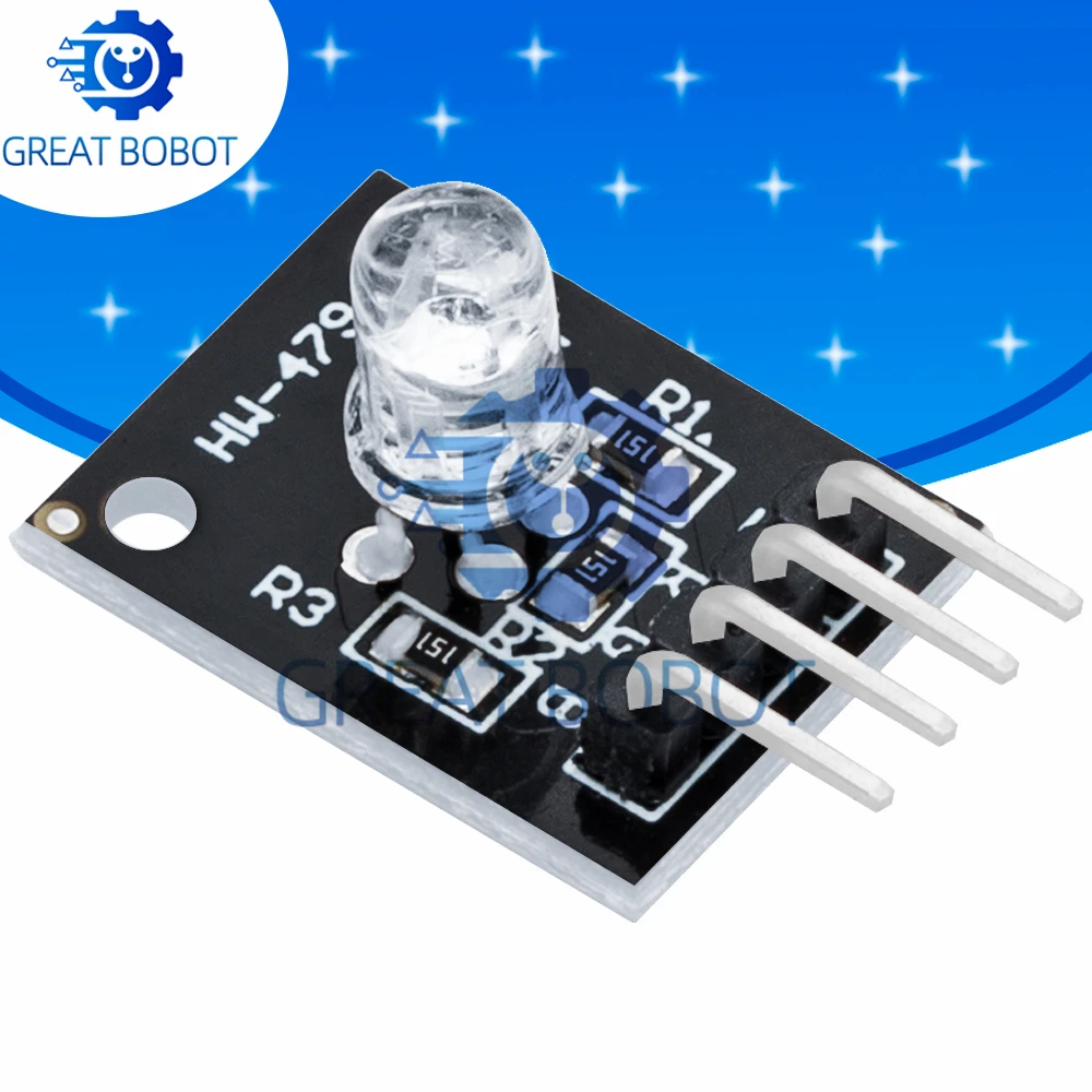 4-Pin 3-Farben RGB LED-Sensormodul: KEYES KY-016 (Smart Electronics FZ0455) für Arduino DIY Starter Kit