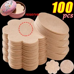 100pcs Safety Nipple Cover Stickers Women Sexy Breast Lift Tape Patch Intimates Female Self-Adhesive Invisible Bra Chest Padding