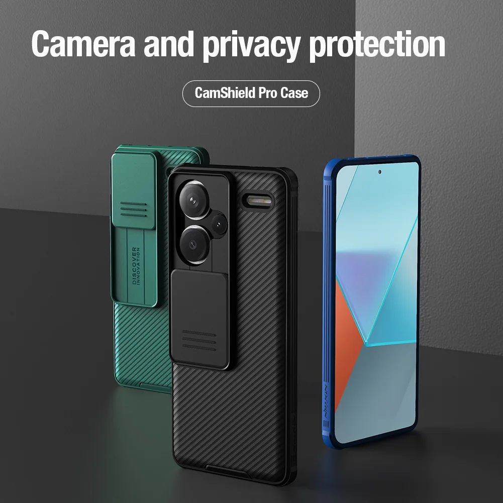Nillkin Etui CamShield Pro z przesuwaną osłoną aparatu do Xiaomi Redmi Note 13 Pro Plus 5G, osłona obiektywu do Redmi Note 13 Pro 5G — zdjęcie produktu 4
