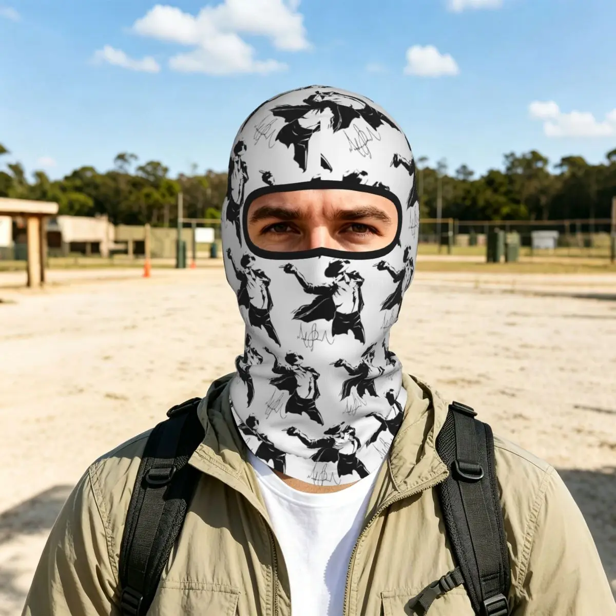 Michael Jackson Dancing Breathable Balaclava Full Face Mask Sun Protection Neck Gaiter For Motorcycle Cycling Fishing Outdoor