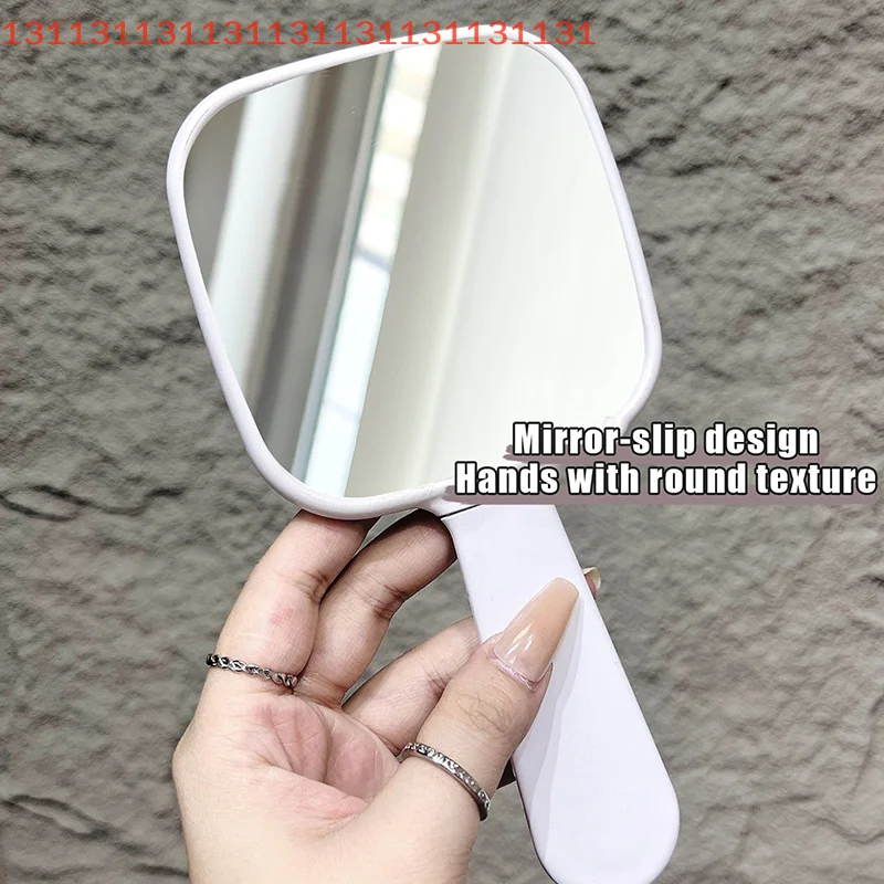 مشط مرآة وردي لطيف على شكل فيونكة محمولة، مشط مرآة محمول، فرشاة شعر متكاملة، أداة تصفيف التدليك، مرآة مكياج #5