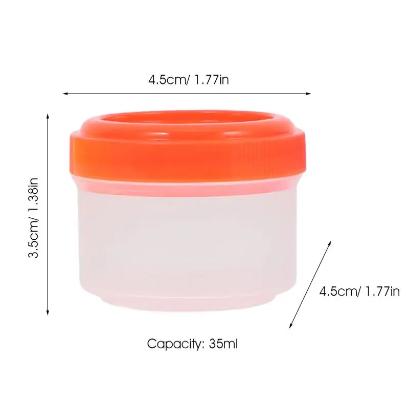 6 Pcs Ketchup Salad Bottle Small Condiment Boxes Sauce Containers Tiny Food Pp Travel Jars Portable Vinegar